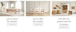 -25% descuento en todo para el comedor