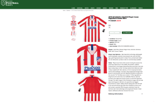 1a Equipación Atletico Madrid 19/20 por solo 31€