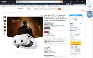 Pack Meta Quest 3S 128 GB por 299€