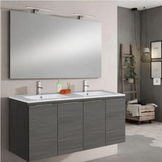 Mueble de baño con lavabo y espejo Prima grafito 119.6x45.5 cm a solo 364€