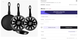 Set de 4 sartenes FAGOR INDUTHERM de 20 + 24 + 26 + 28 cm por 26.21€