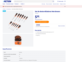 Set de destornilladores Werckmann 12 piezas por solo 5,99€