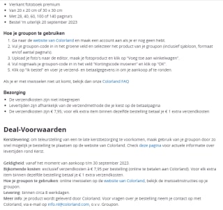 Vierkant fotoboek premium vanaf €6,99 bij Colorland via Groupon