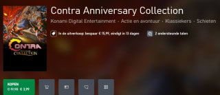 Contra Anniversary Collection voor €3,99 in de Xbox store