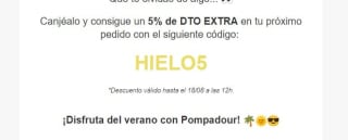 5% descuento desde Pompadour