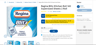 Regina Blitz Kitchen Roll - £4.75