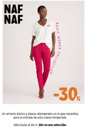 30% descuento en seleccionados desde NAF NAF