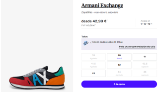 Zapatillas Casual para Hombre Armani Exchange por 42.99€