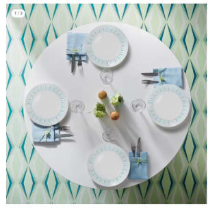 Vajilla 18 piezas vidrio opal Abrar blue Arcopal por 10.1€