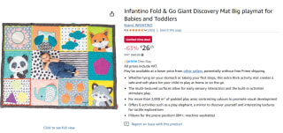 Infantino - Fold & Go Giant Discovery Mat voor €26,23 bij Amazon