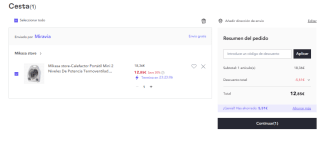 Calefactor Portátil con 2 Niveles De Potencia Mikasa Store por 12.85€