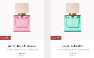 Rituals travel-size parfums voor €13,50