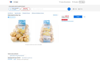 Patata lavada Carrefour 5 Kg por solo 3,95€