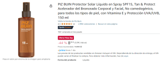 Protectores Solares a precio de locura en Amazon Prime Day