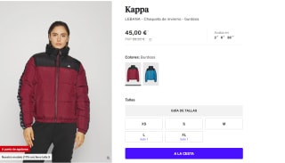 Chaqueta de Invierno para Mujer Kappa LEBANA por 45€