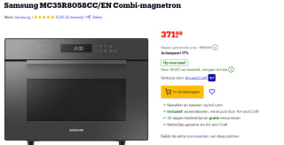 Samsung MC35R8058CC/EN Combi-magnetron voor €371,69 bij Bol.com