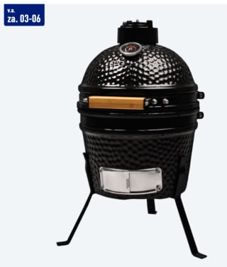 Kamado barbecue 13 inch - Zwart voor €99,99 bij de Aldi