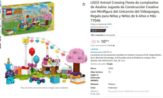 Set Lego Animal Crossing Fiesta de cumpleaños de Azulino por 10€