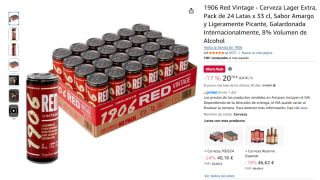 24 latas 1906 Red Vintage - Cerveza Lager Extra 33 cl por 20,70€
