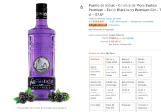 Puerto de Indias Ginebra de Mora Exotica Premium por 9,95€