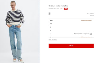 Cárdigan de punto con cremallera para Mujer por 11.99€