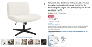Silla de oficina ancha sin ruedas con funcion mecedora por 59,49€