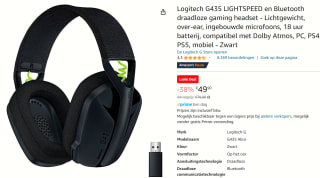 Logitech G435 Lightspeed Wireless Gaming Headset Zwart voor €49,50 bij Amazon