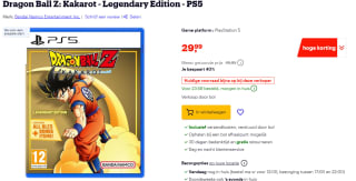 Dragon Ball Z: Kakarot - Legendary Edition - PS5 voor €29,99 bij Bol