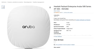 HPE Aruba AP-505 (RW) - Campus draadloze-toegangspunt voor €217,36 bij Amazon