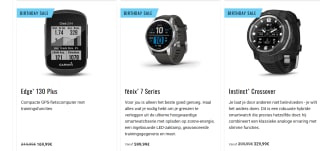 Tot 30% korting op diverse artikelen bij Garmin