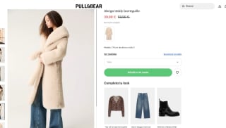 Abrigo teddy borreguillo por 39,99€