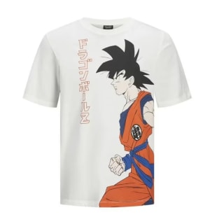 Camiseta Jack & Jones Dragon Ball Blanca a tan solo 8,99€