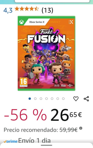 Funko Fusión Xbox Series X por 26,65€.