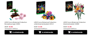 Intertoys kortingscode voor 20% kortingscode op LEGO Botanical