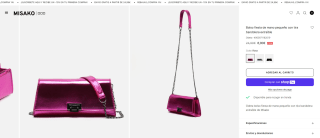 Bolso de fiesta de mano pequeño con tira bandolera extraíble por 6€