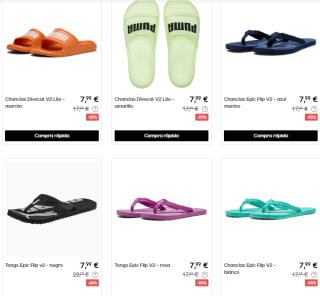 Rebajas hasta 65% descuento Puma grandes ofertas Palermo por 37,99€ varios modelos y más cosas