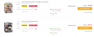 Verschillende Funko Pops 2+2 gratis bij Fnac Belgie