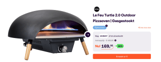 Le Feu - Turtle - BLACK - Gas Powered Pizza Oven voor €169,95 bij Ibood