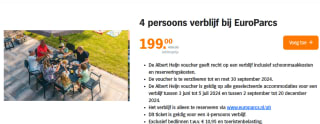 Midweek of weekend weg (4-6 pers.) in Resort EuroParcs vanaf €199