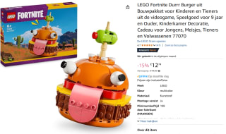 LEGO Fortnite Durrr Burger voor €12,74 bij Amazon