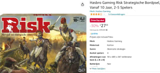 Risk voor €27,99 bij Amazon.nl