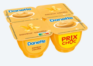 Crèmes dessert Danette à 1,15€