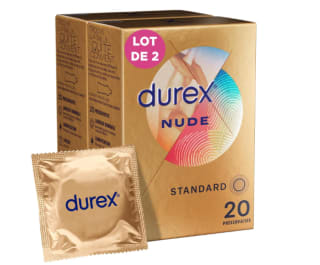 Lot de 40 préservatifs Durex Nude à 18,05€