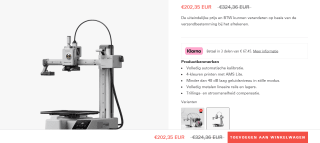 Mini 3D Printer Bambu Lab A1 voor €199 bij Bambulab