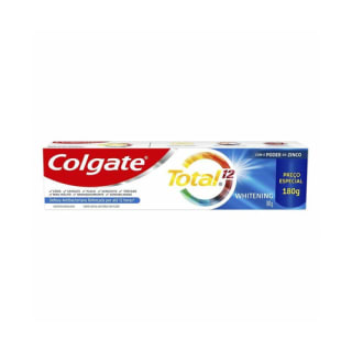Pasta de Dentes da Colgate Total 12 Whitening com 2 uni de 180g - R$ 23,88