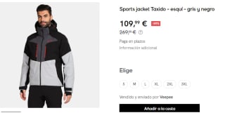 Chaqueta de Esqui para Hombre Kilpi Taxido por 109.99€