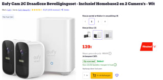 Eufy Cam 2C Draadloze Beveiligingsset Inclusief Homebase2 en 2 Camera's voor €139 bij Bol.com