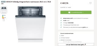 BOSCH Volledig integreerbare vaatwasser, voor €487,76 bij Otto