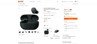 Auriculares Sony WF-1000XM5 por 243,99€