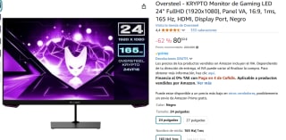 Monitor de Gaming LED 24'' FullHD Oversteel - KRYPTO por 80,50€